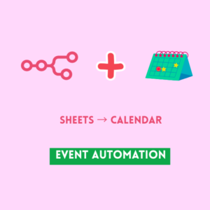 Google Sheets to Google Calendar Event Automation